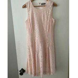 Tommy Hilfiger pink lace mini dress💞